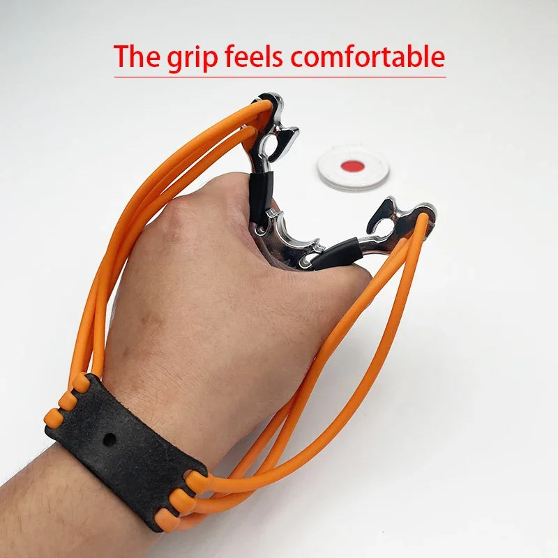 Powerful Rubber Band Metal Slingshot