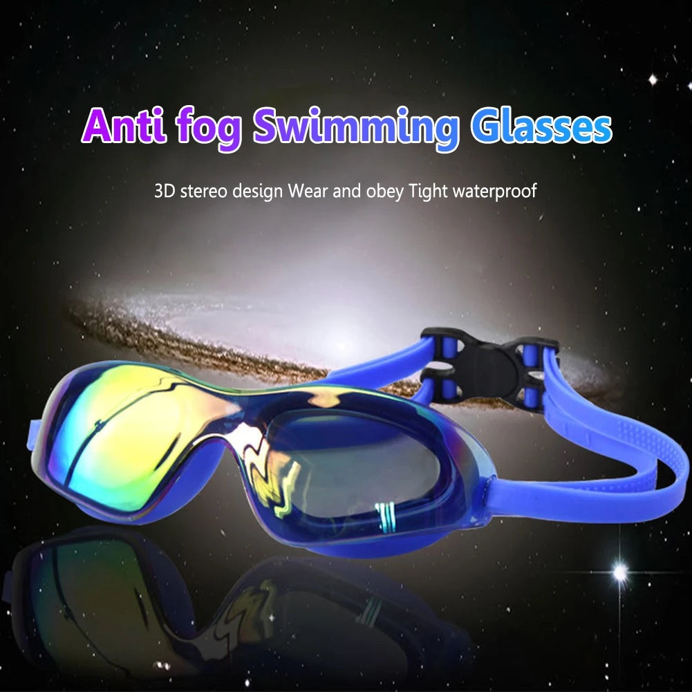 Professional Anti-Fog Electroplate Eyewear Swim Diving Glasses