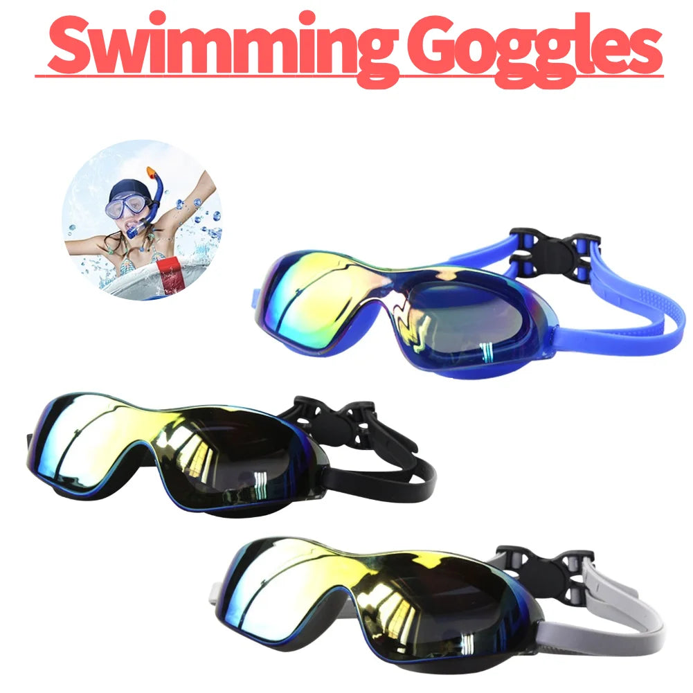Professional Anti-Fog Electroplate Eyewear Swim Diving Glasses