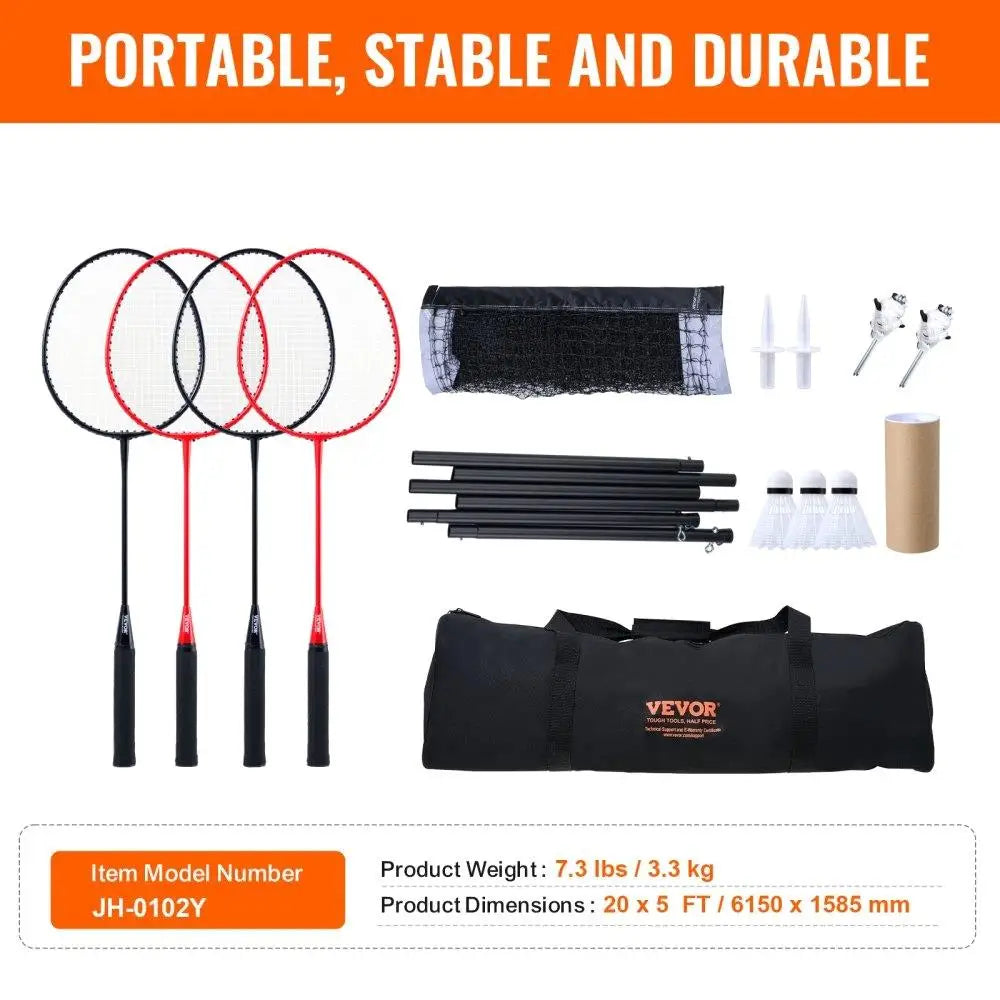 Badminton Net Set Portable Outdoor Fun
