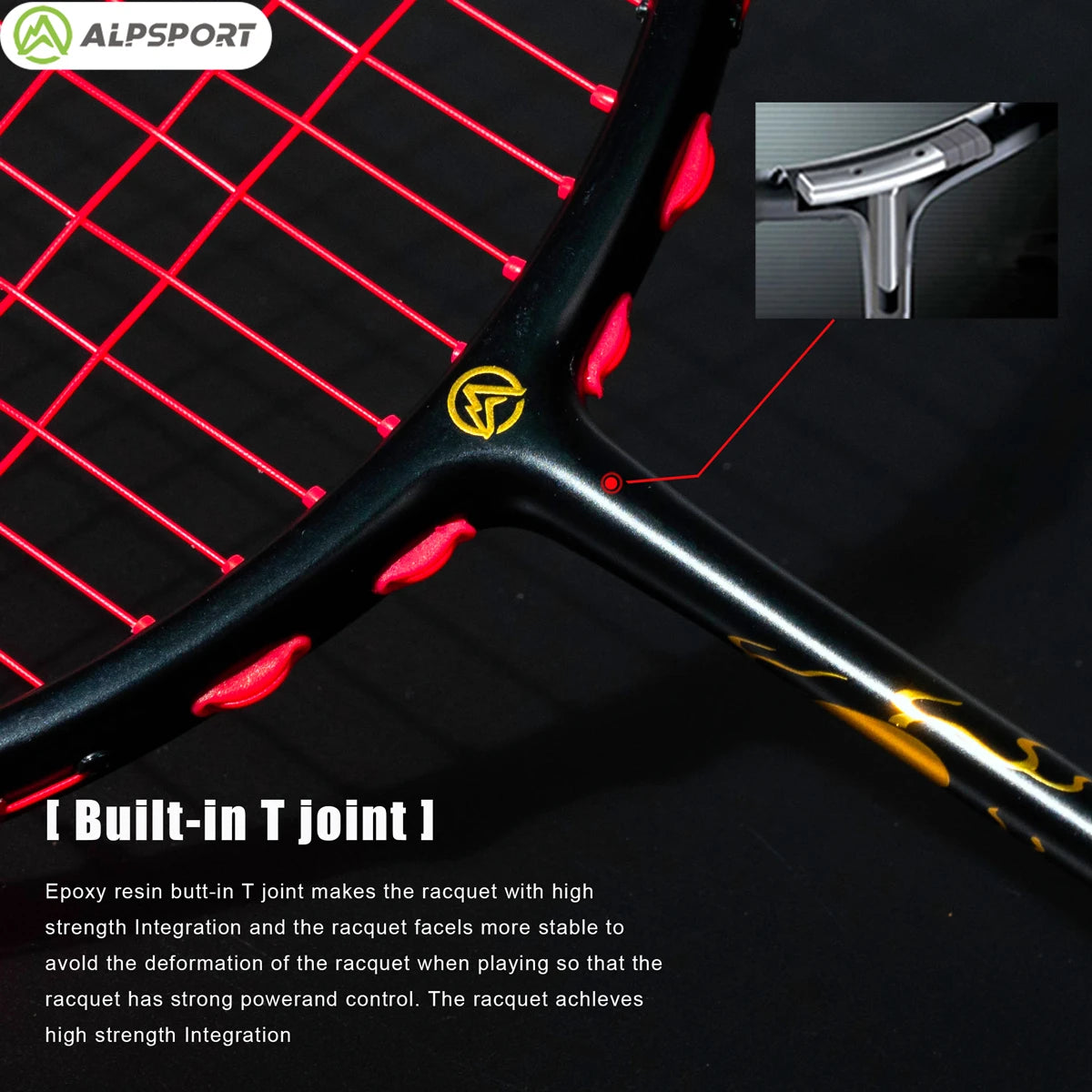 Carbon Fiber Professional Badminton Racket with Gift Box