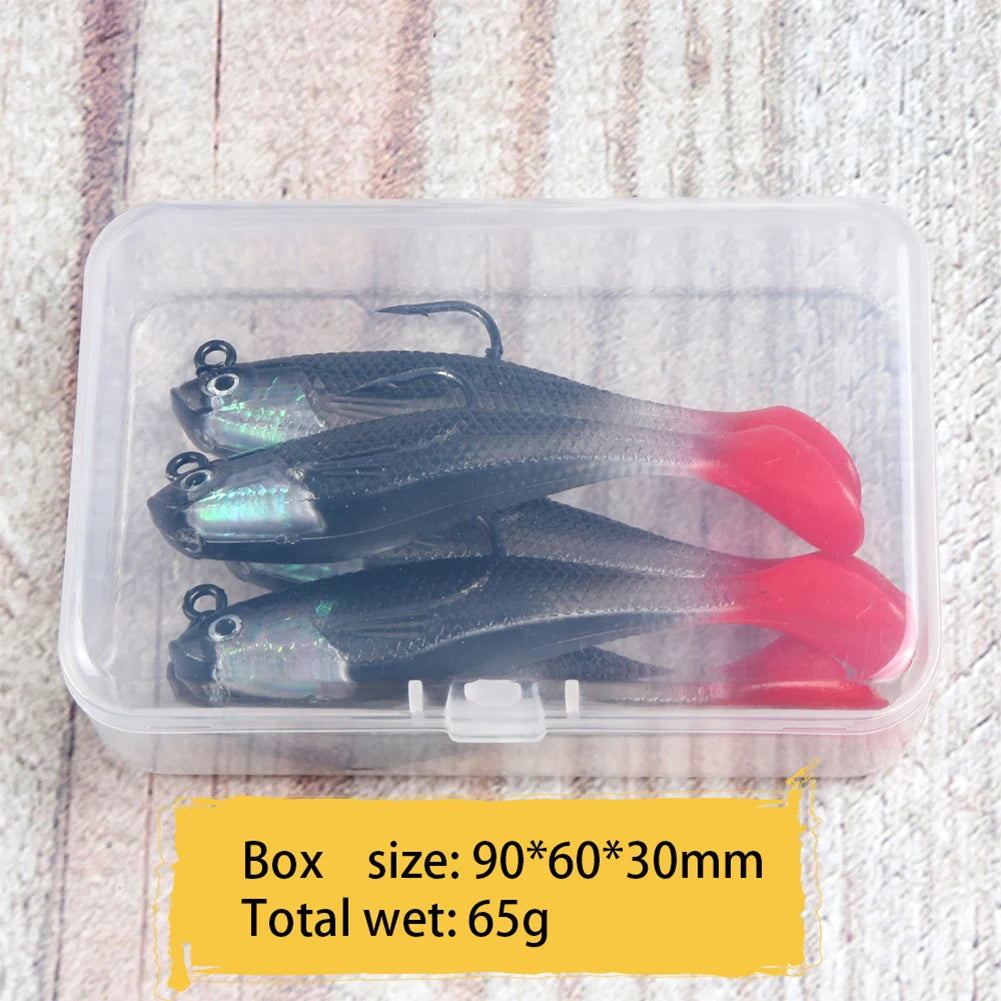 5pcs Soft Lure Artificial Bait 8cm 9.5g Wobblers.