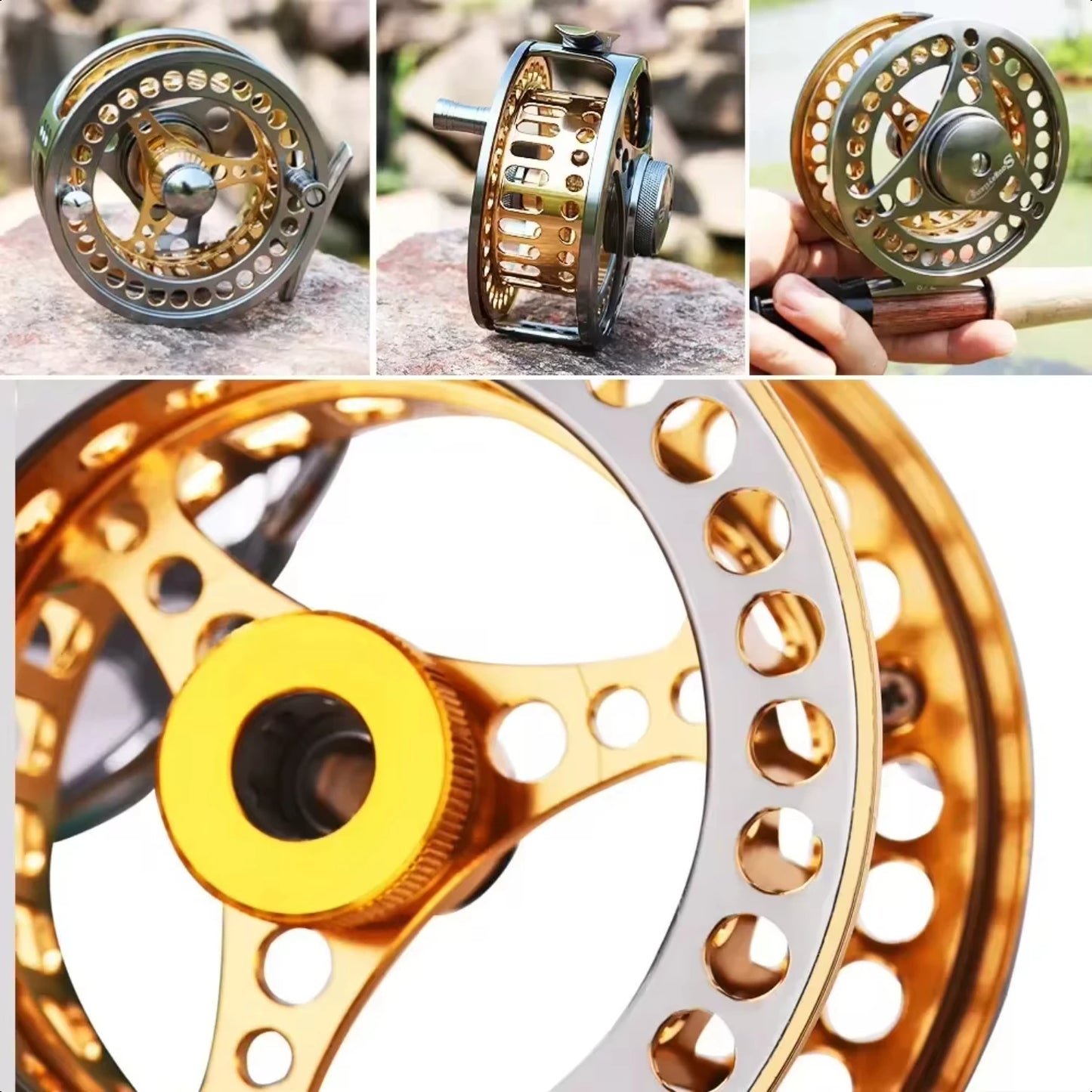 Fly Fishing Reel 5/6 7/8 WT Large Arbor with Alloy Spool