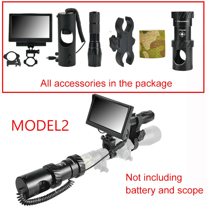 Night Vision Infrared Scope Tactical 850nm LED IR Waterproof Hunting Camera