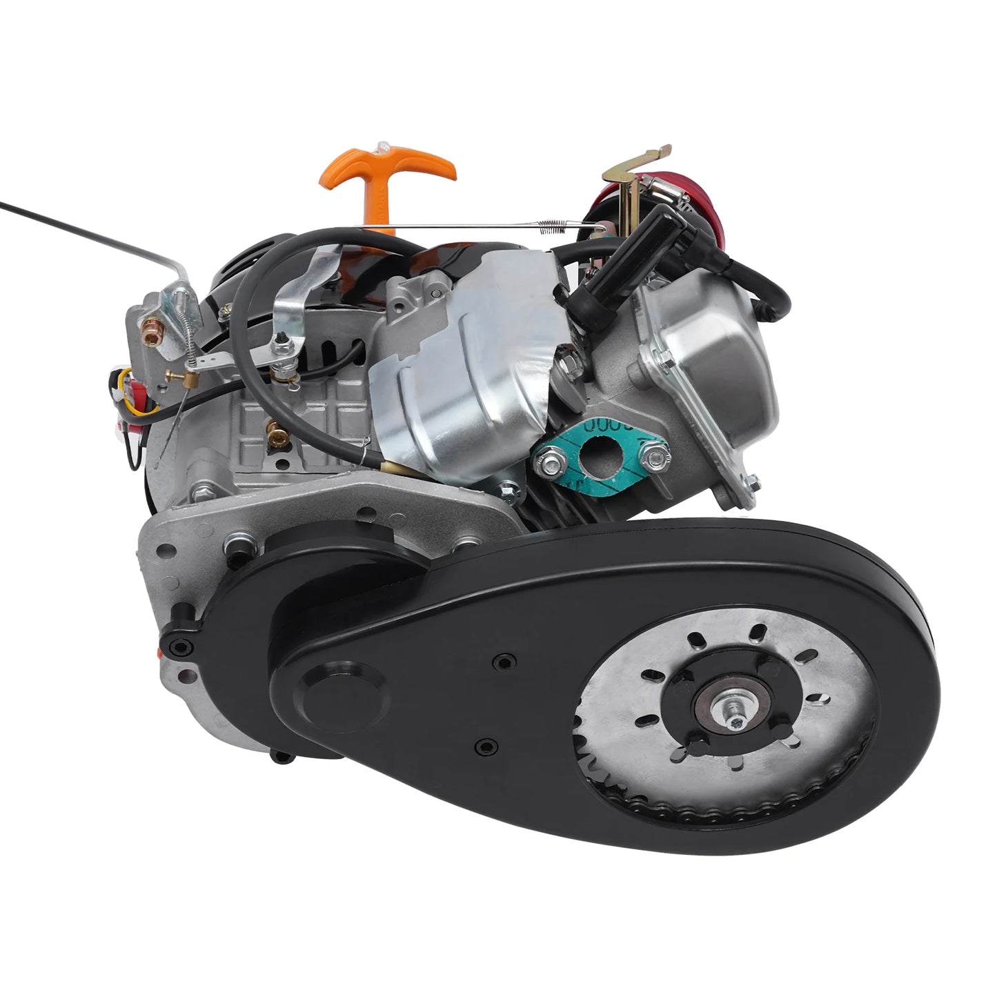 Motorized Bike Engine Kit, Single Cylinder, 4-Stroke Gasoline Engine, Scooter Chain Kit, 100CC