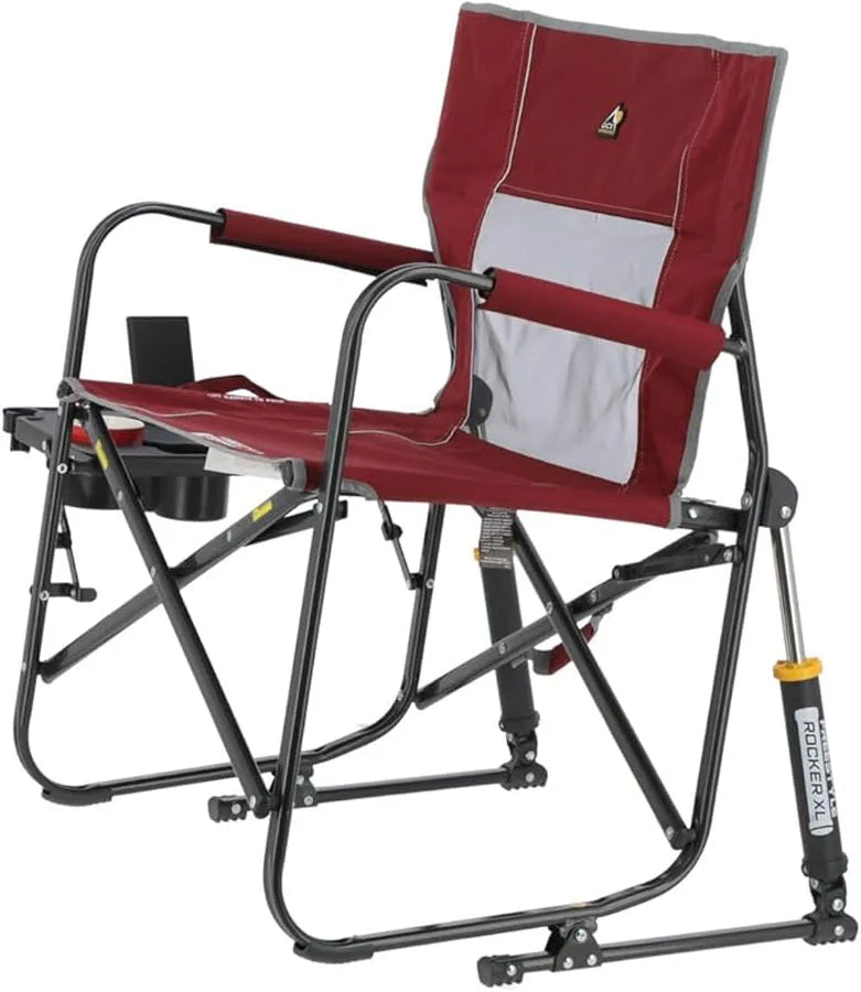 Portable Folding Rocking Chair with Side Table