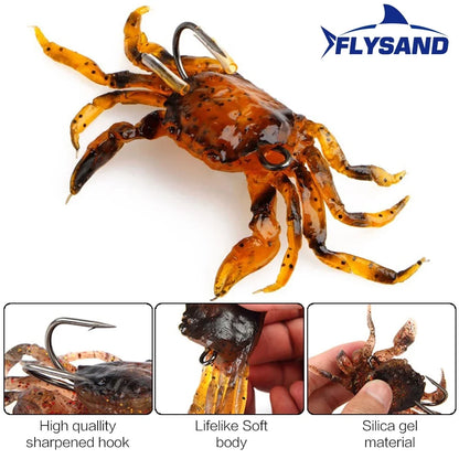 Crab Baits Artificial Fishing Lures Double Sharp Hook