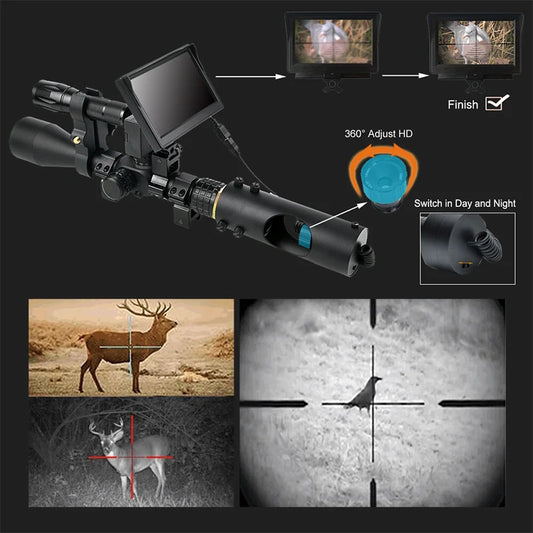 Night Vision Infrared Scope Tactical 850nm LED IR Waterproof Hunting Camera