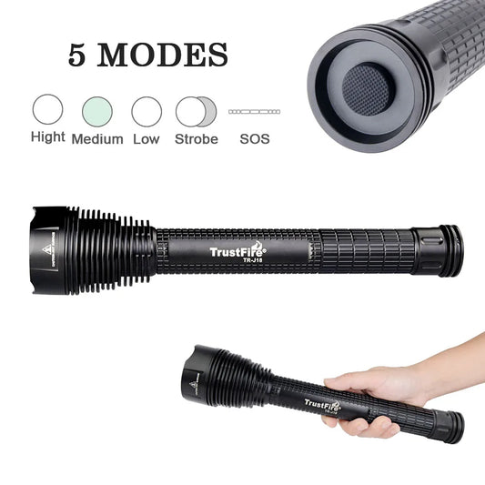 High Power LED Flashlight 8000LM Water Resistant Lamp