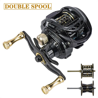 Ultralight Carbon Fiber Baitcasting Fishing Reel