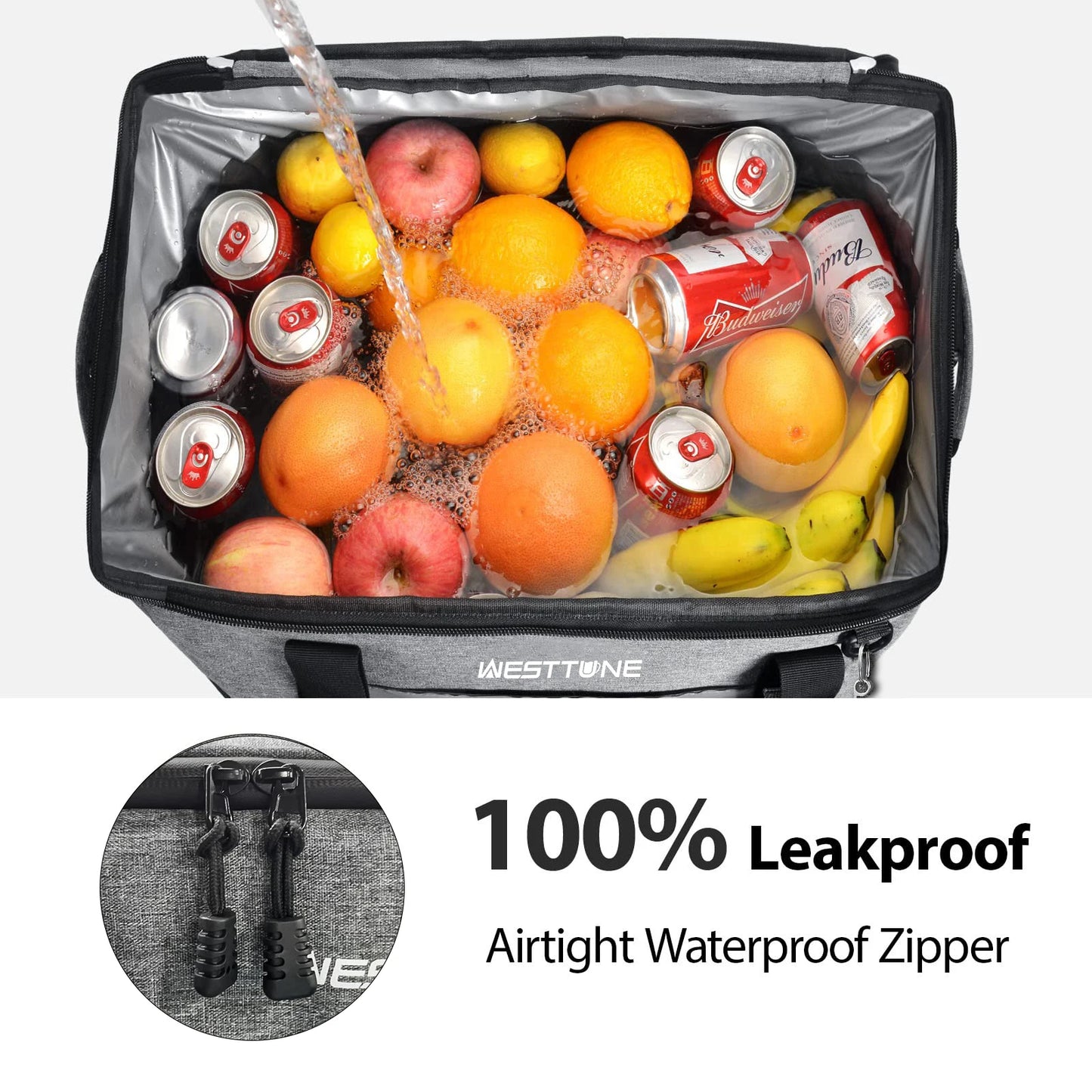 Portable Cooler Bag for 75 Cans - Insulated Leakproof Backpack for Travel and Outdoor Adventures