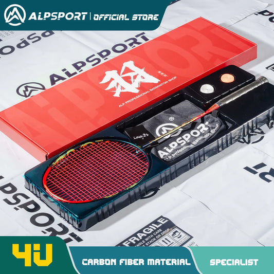 Carbon Fiber Professional Badminton Racket with Gift Box