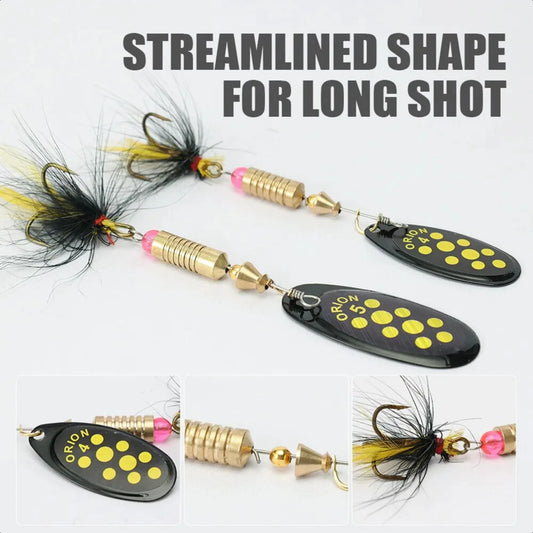 Swimbait Spinner Feather Treble  Fishing Lure