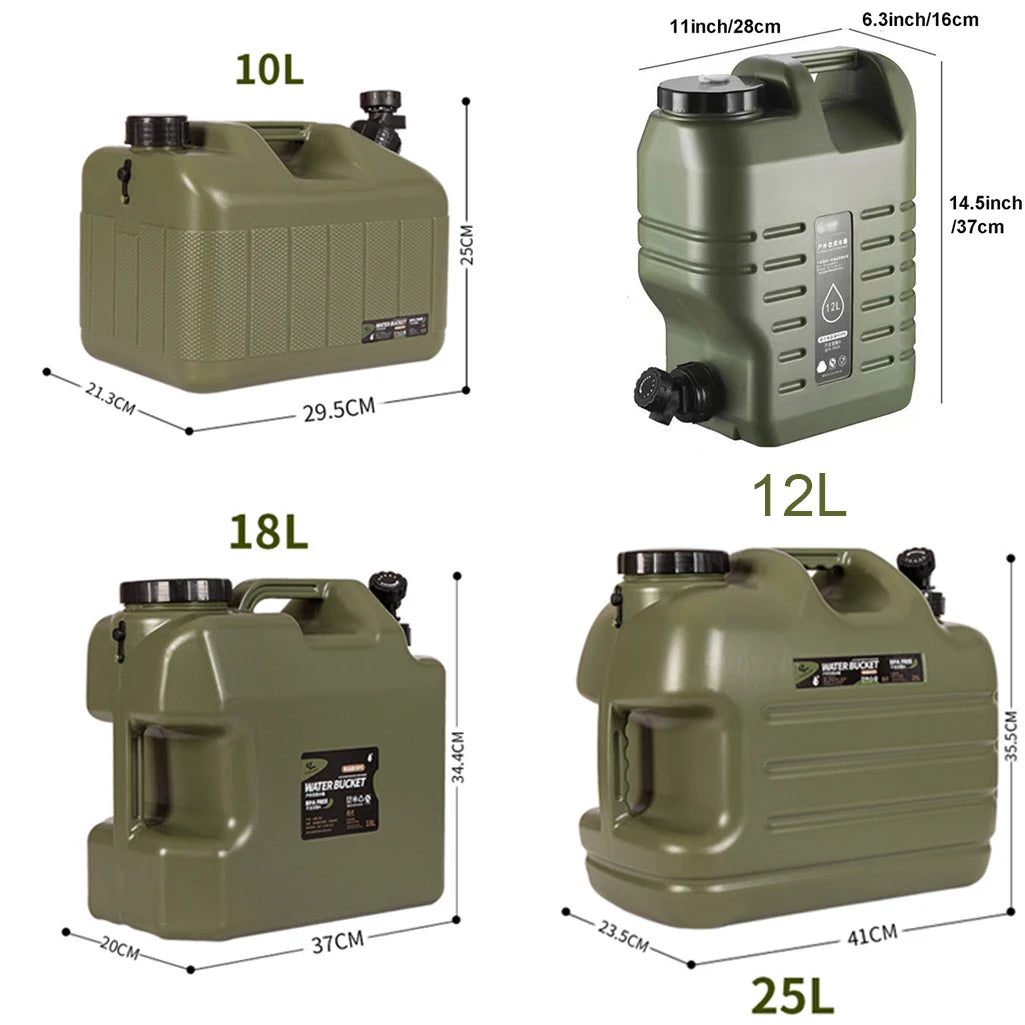 Desert Fox 10L/12L/18L/25L Military Green Water Tank