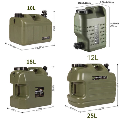 Desert Fox 10L/12L/18L/25L Military Green Water Tank