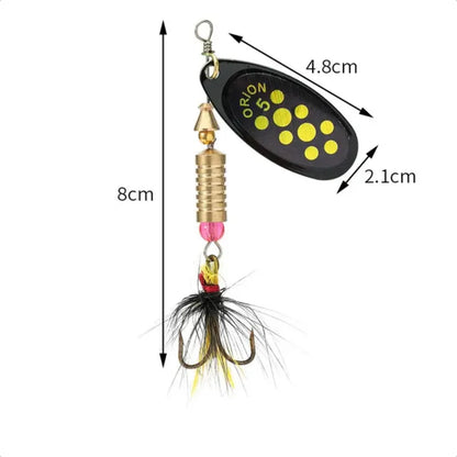 Swimbait Spinner Feather Treble  Fishing Lure