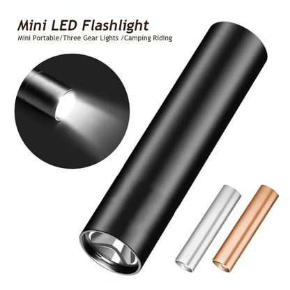 Mini Telescopic Zoom USB Rechargeable Waterproof Flashlight