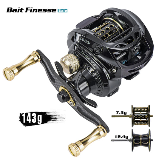 Ultralight Carbon Fiber Baitcasting Fishing Reel