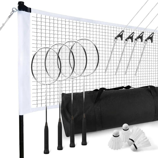 Backyard Badminton Set, Shuttlecock, Handbag and  Net