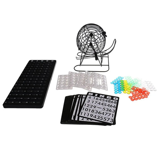 Classic Bingo Cage Game with 75 Ball 150 Token Marker 18 Card