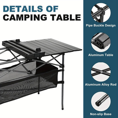 Lightweight, Aluminum Roll Up Table with Carrying Bag