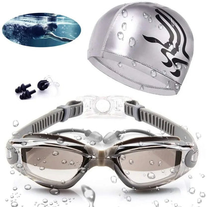 Swimming Goggles and Cap Set