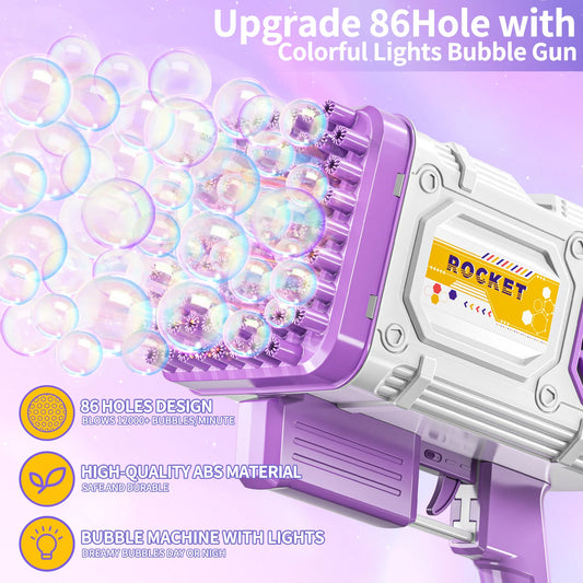86 Holes Rocket Bubble Gun