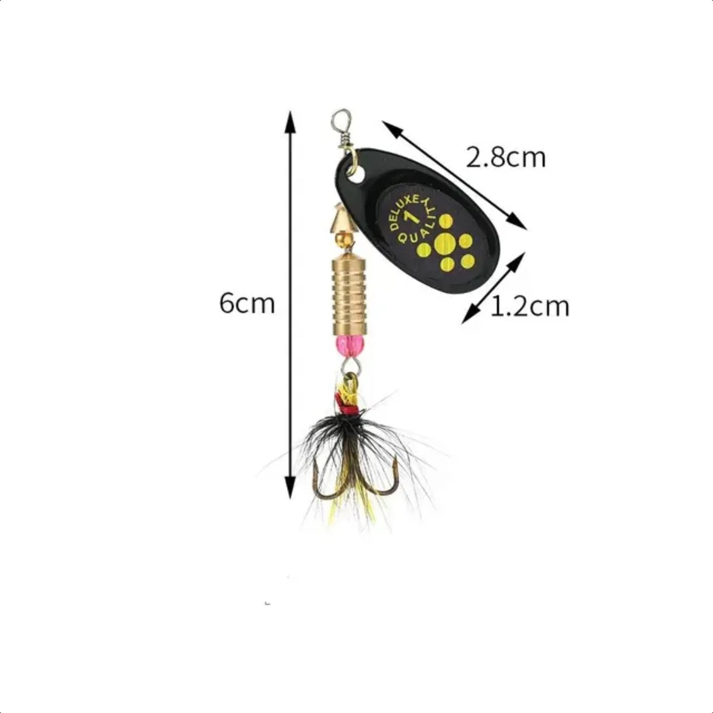 Swimbait Spinner Feather Treble  Fishing Lure