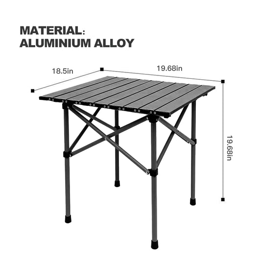 Portable Roll up Aluminum Compact Folding Table