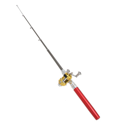 Aluminum Alloy  Mini Portable Pen Pocket Fishing Rod, Reel