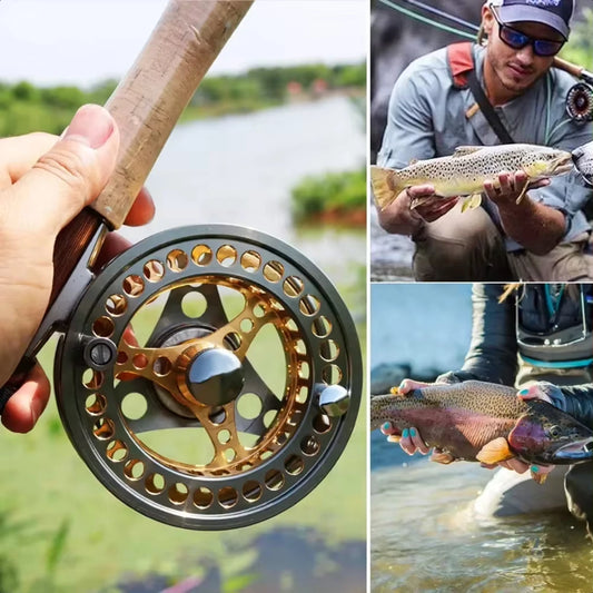 Fly Fishing Reel 5/6 7/8 WT Large Arbor with  Alloy Spool