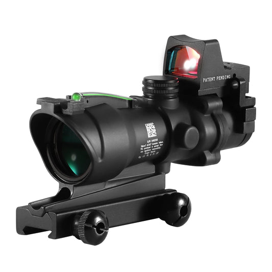 Adjustable 4x32 Red Dot Tactical Scope