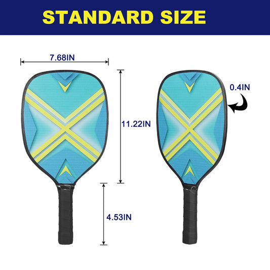 Pickleball Set, 4 Premium Wood Rackets 4 Balls 4 Cooling Towels