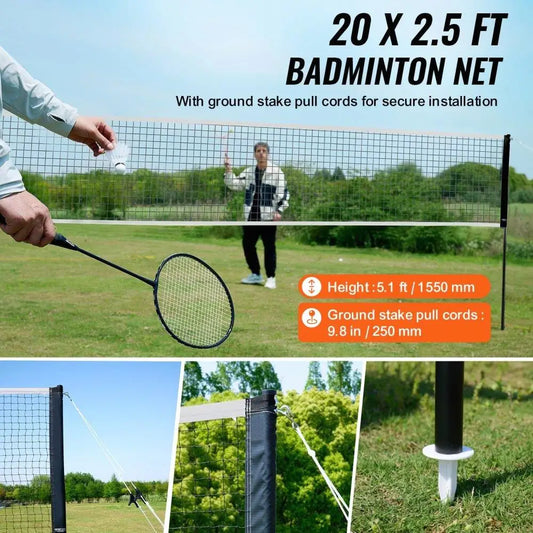 Badminton Net Set Portable Outdoor Fun