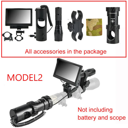 Night Vision Infrared Scope Tactical 850nm LED IR Waterproof Hunting Camera