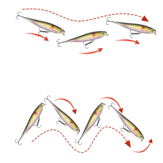 Fishing Lure Wobblers, Plastic Hard Bait, High Quality Fishing Tackle