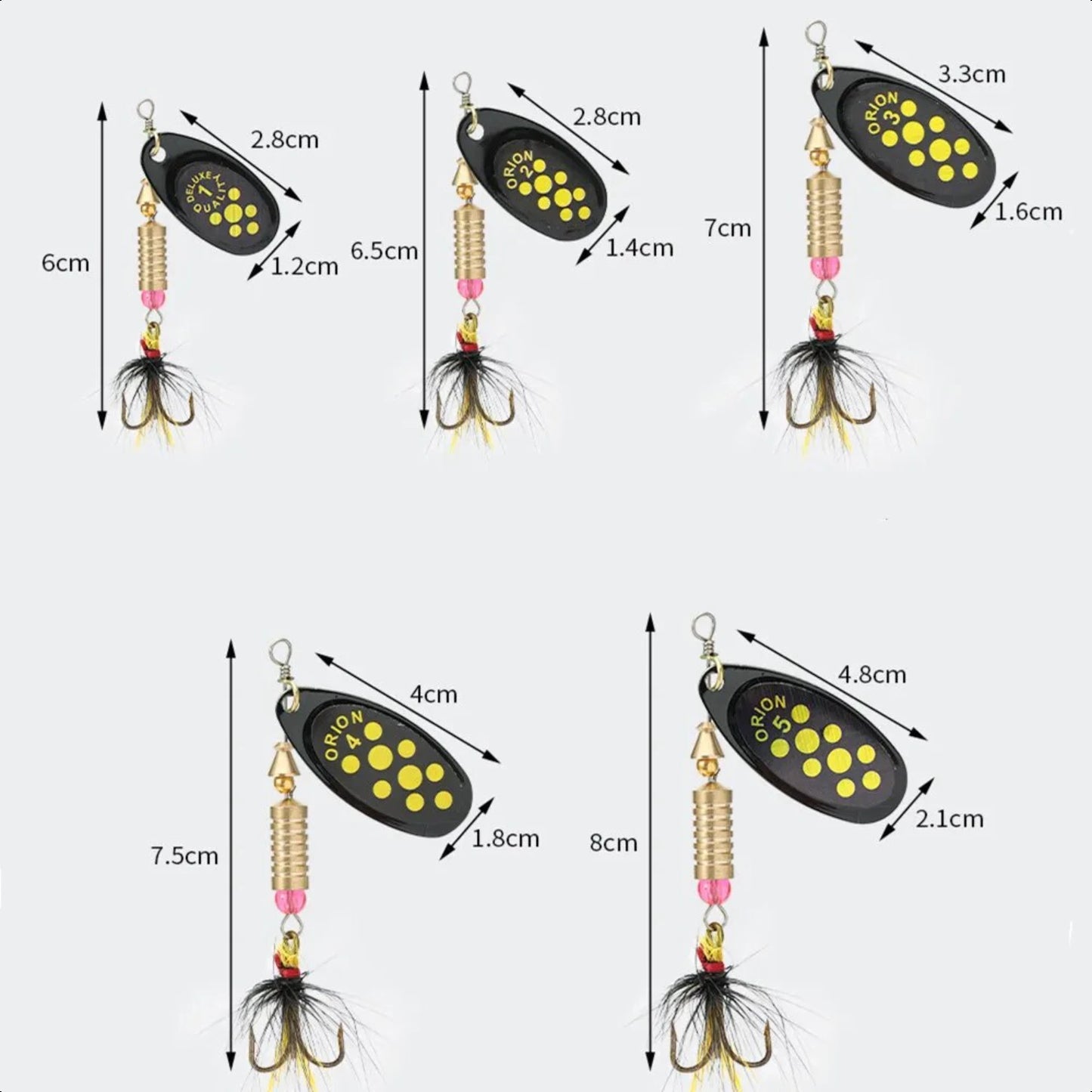 Swimbait Spinner Feather Treble  Fishing Lure
