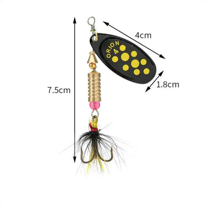 Swimbait Spinner Feather Treble  Fishing Lure